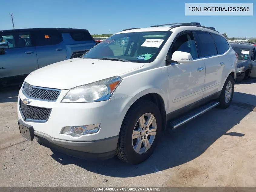 2010 Chevrolet Traverse Lt VIN: 1GNLRGED0AJ252566 Lot: 40449687