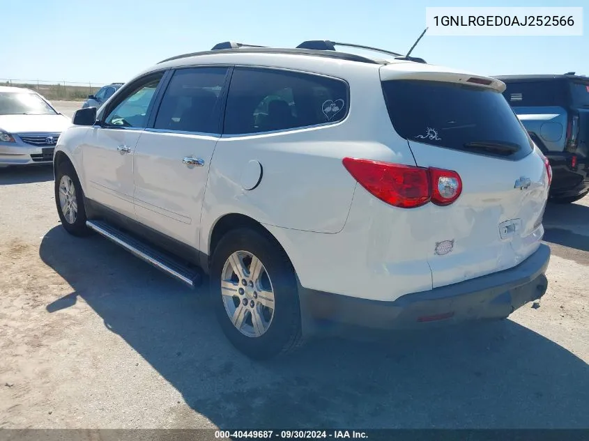 2010 Chevrolet Traverse Lt VIN: 1GNLRGED0AJ252566 Lot: 40449687