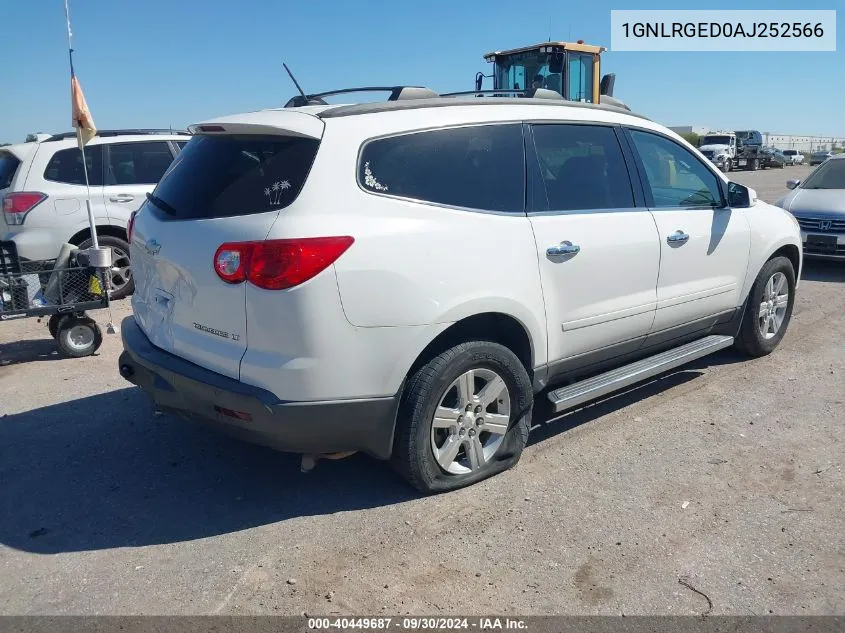 2010 Chevrolet Traverse Lt VIN: 1GNLRGED0AJ252566 Lot: 40449687