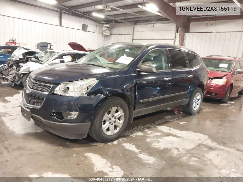 1GNLVEED2AS155119 2010 Chevrolet Traverse Ls