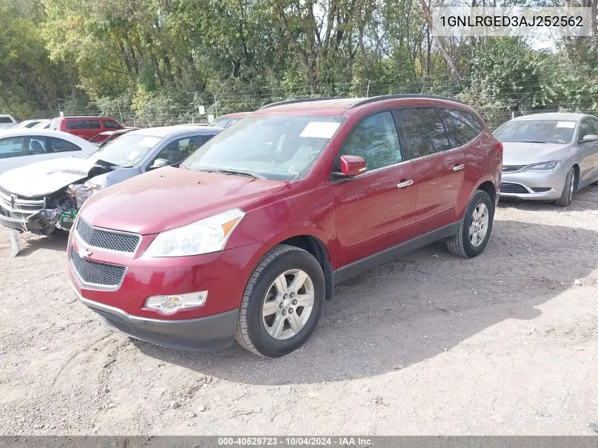 2010 Chevrolet Traverse Lt VIN: 1GNLRGED3AJ252562 Lot: 40529723