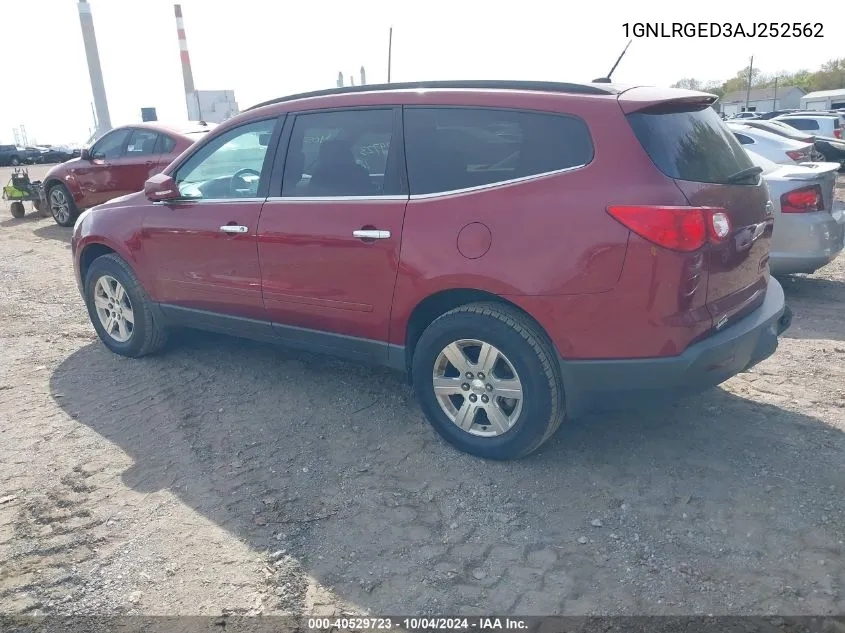 2010 Chevrolet Traverse Lt VIN: 1GNLRGED3AJ252562 Lot: 40529723