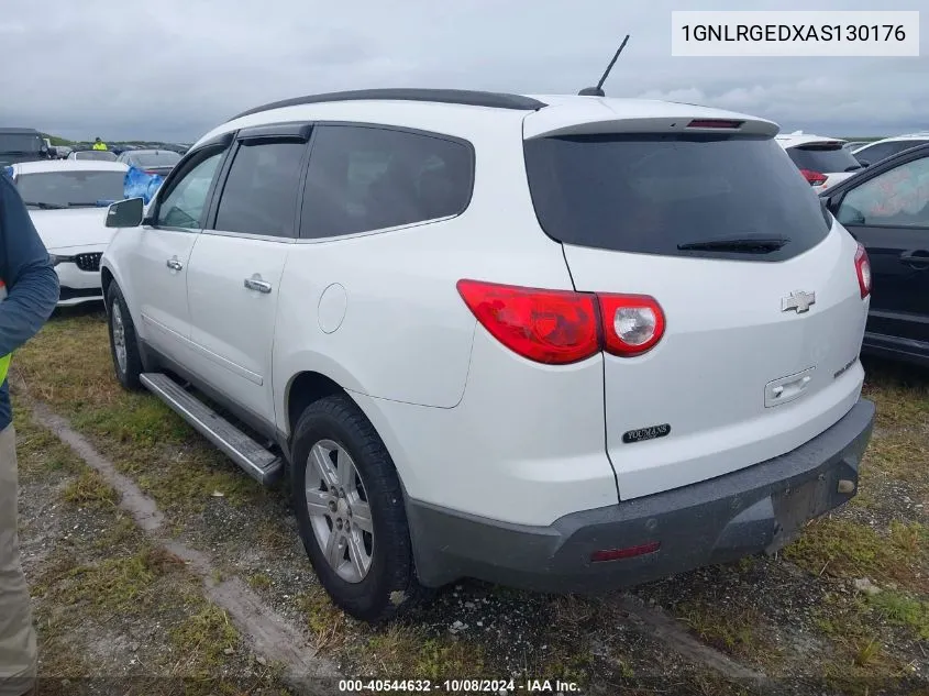 2010 Chevrolet Traverse Lt VIN: 1GNLRGEDXAS130176 Lot: 40544632