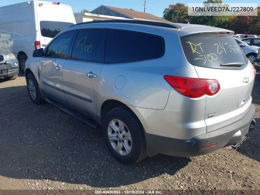 2010 Chevrolet Traverse Ls VIN: 1GNLVEED7AJ227809 Lot: 40650983