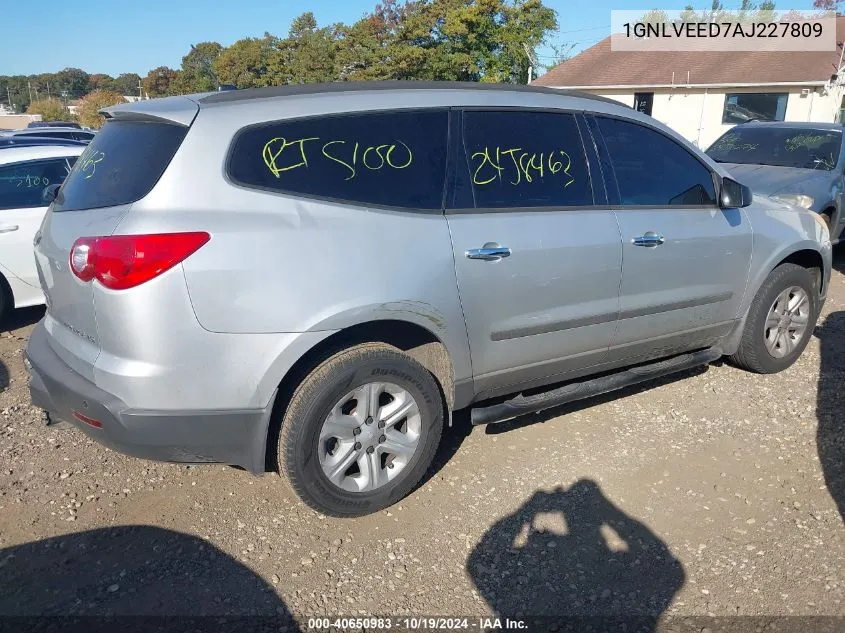 2010 Chevrolet Traverse Ls VIN: 1GNLVEED7AJ227809 Lot: 40650983