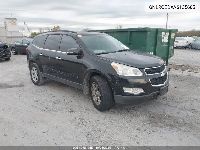 1GNLRGEDXAS135605 2010 Chevrolet Traverse Lt