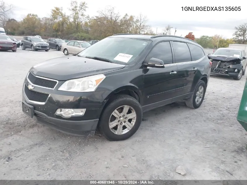 1GNLRGEDXAS135605 2010 Chevrolet Traverse Lt