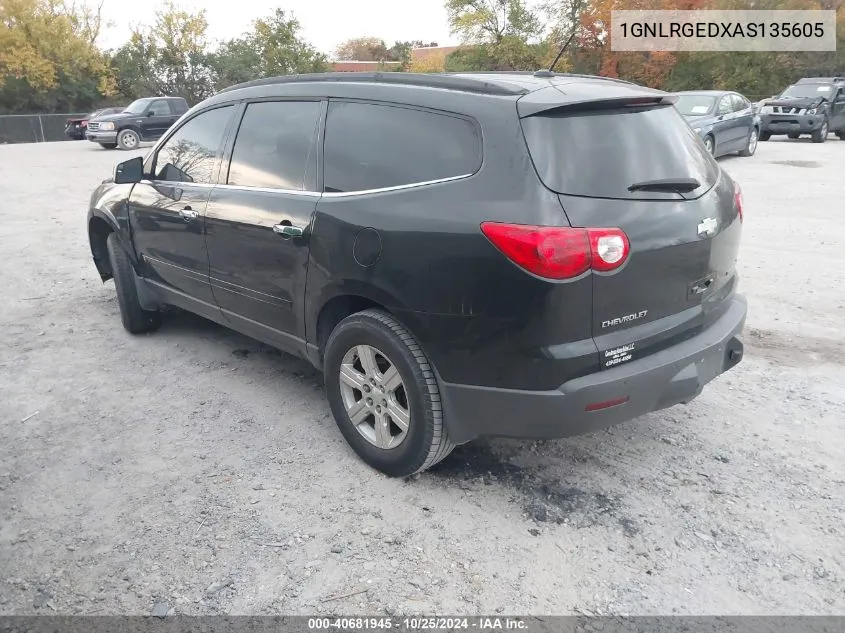 1GNLRGEDXAS135605 2010 Chevrolet Traverse Lt