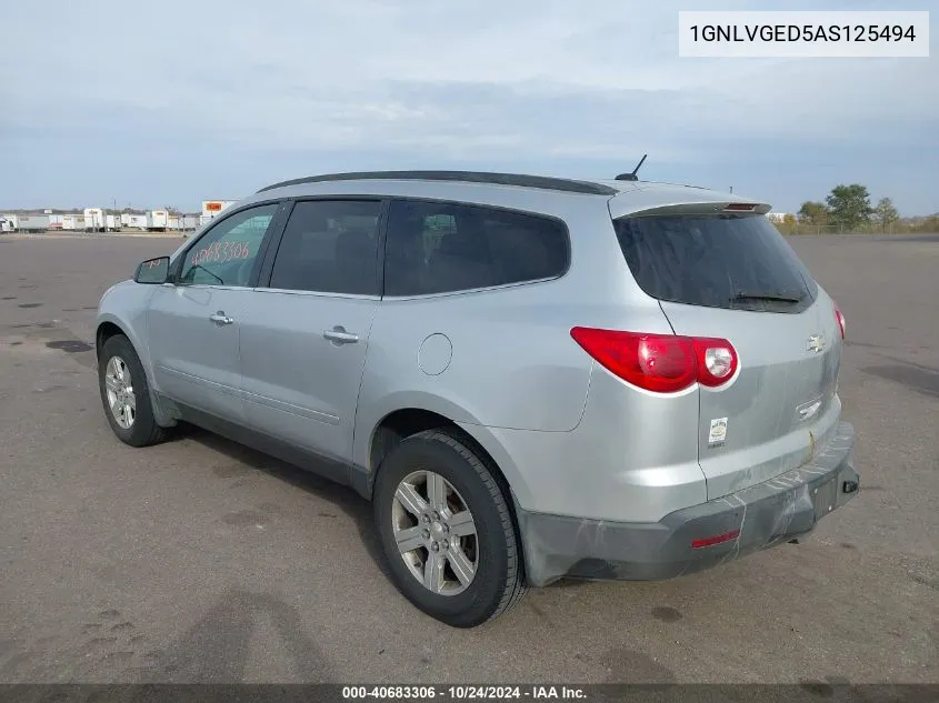 1GNLVGED5AS125494 2010 Chevrolet Traverse Lt