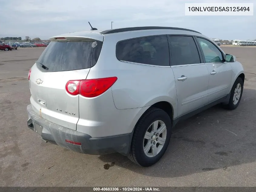 1GNLVGED5AS125494 2010 Chevrolet Traverse Lt