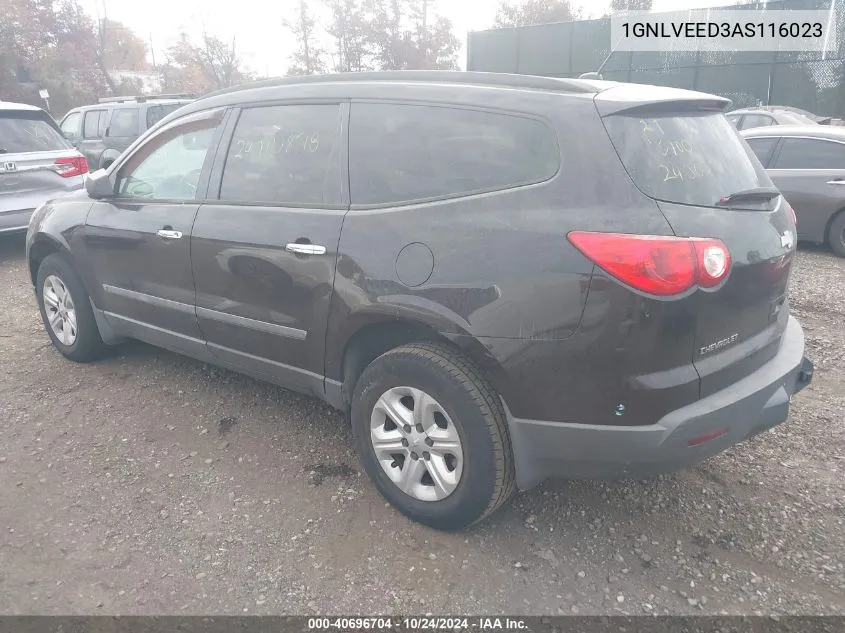 1GNLVEED3AS116023 2010 Chevrolet Traverse Ls