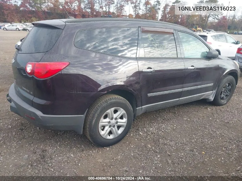 2010 Chevrolet Traverse Ls VIN: 1GNLVEED3AS116023 Lot: 40696704