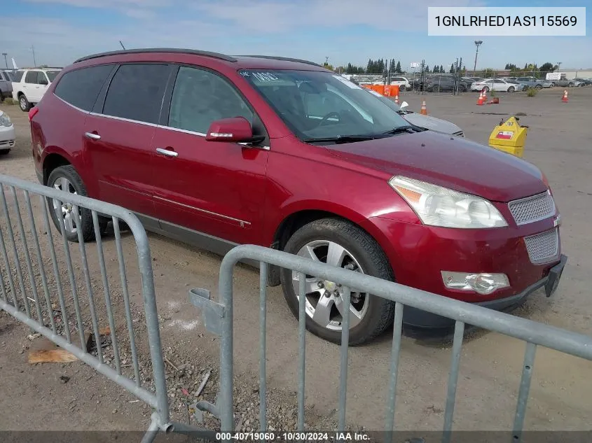 2010 Chevrolet Traverse Ltz VIN: 1GNLRHED1AS115569 Lot: 40719060