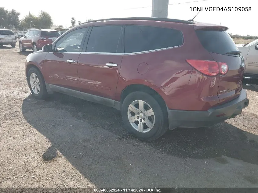 2010 Chevrolet Traverse Lt VIN: 1GNLVGED4AS109058 Lot: 40862924