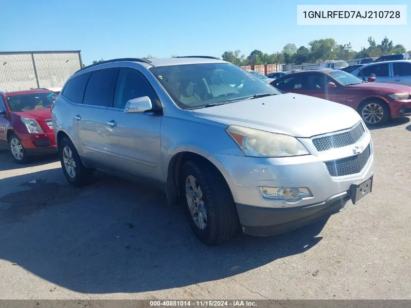 2010 Chevrolet Traverse Lt VIN: 1GNLRFED7AJ210728 Lot: 40881014