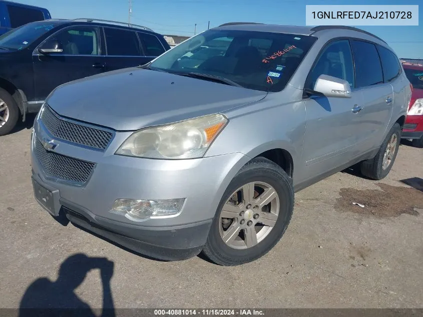 2010 Chevrolet Traverse Lt VIN: 1GNLRFED7AJ210728 Lot: 40881014