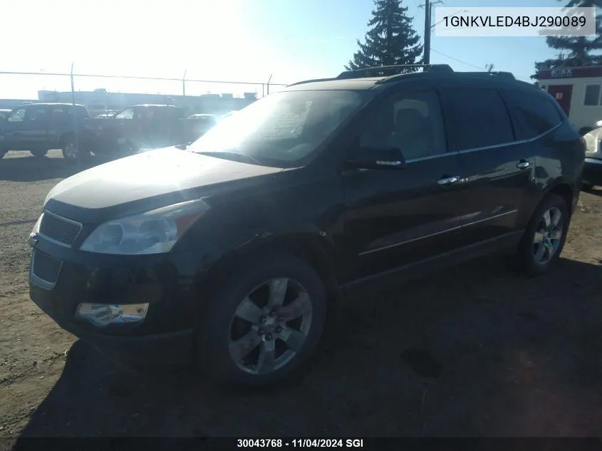 2011 Chevrolet Traverse Ltz VIN: 1GNKVLED4BJ290089 Lot: 30043768