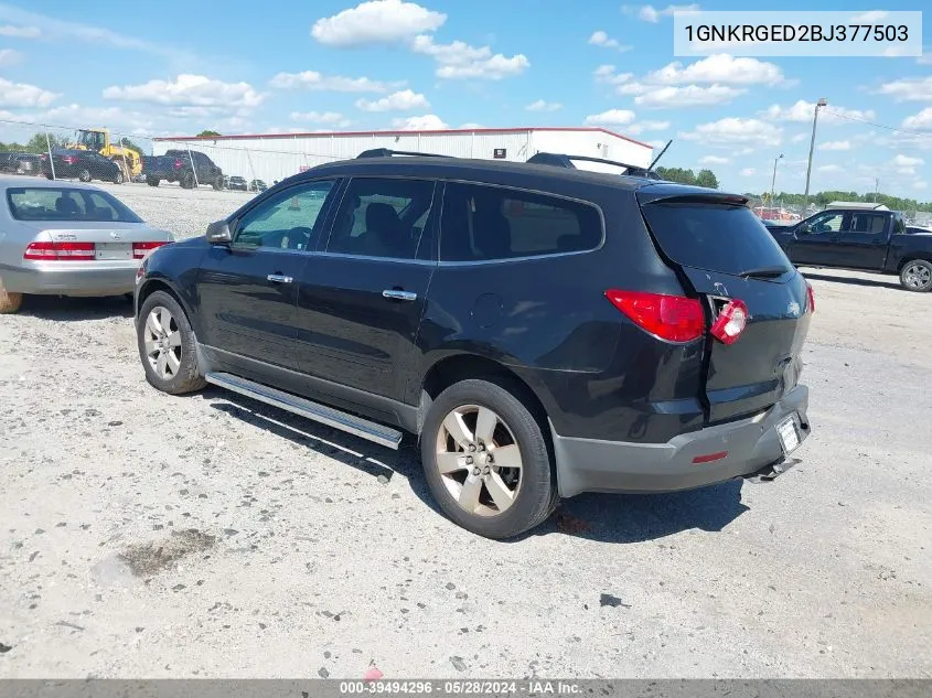 2011 Chevrolet Traverse 1Lt VIN: 1GNKRGED2BJ377503 Lot: 39494296