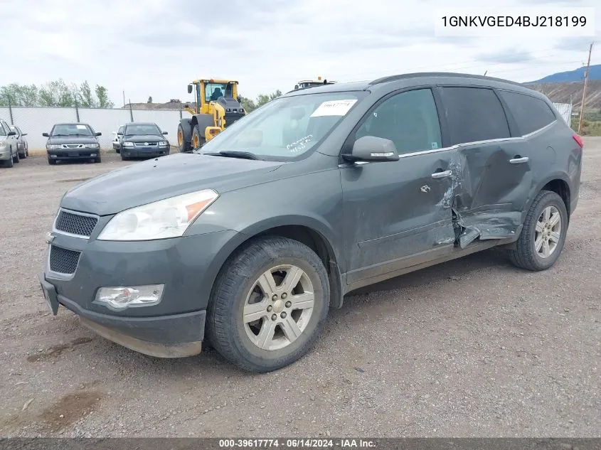 1GNKVGED4BJ218199 2011 Chevrolet Traverse 1Lt