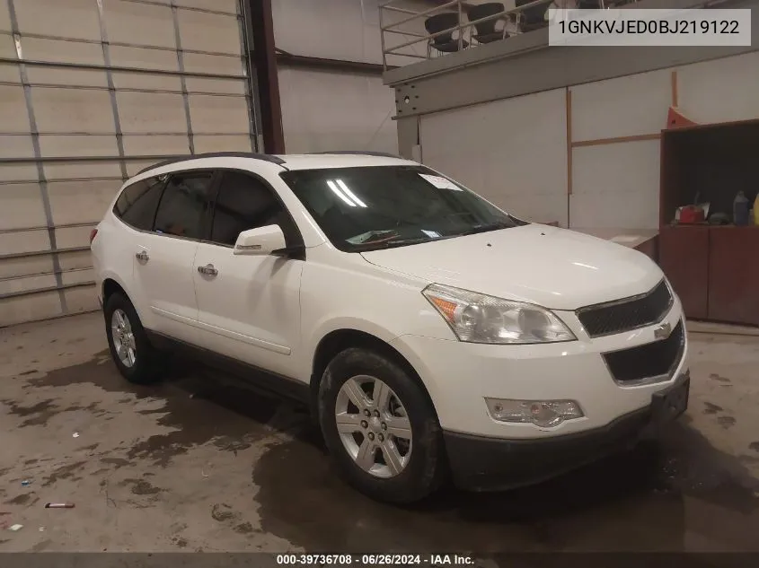 1GNKVJED0BJ219122 2011 Chevrolet Traverse 2Lt