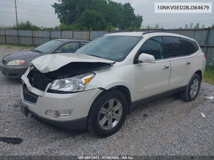 2011 Chevrolet Traverse 1Lt VIN: 1GNKVGED2BJ364679 Lot: 39812872