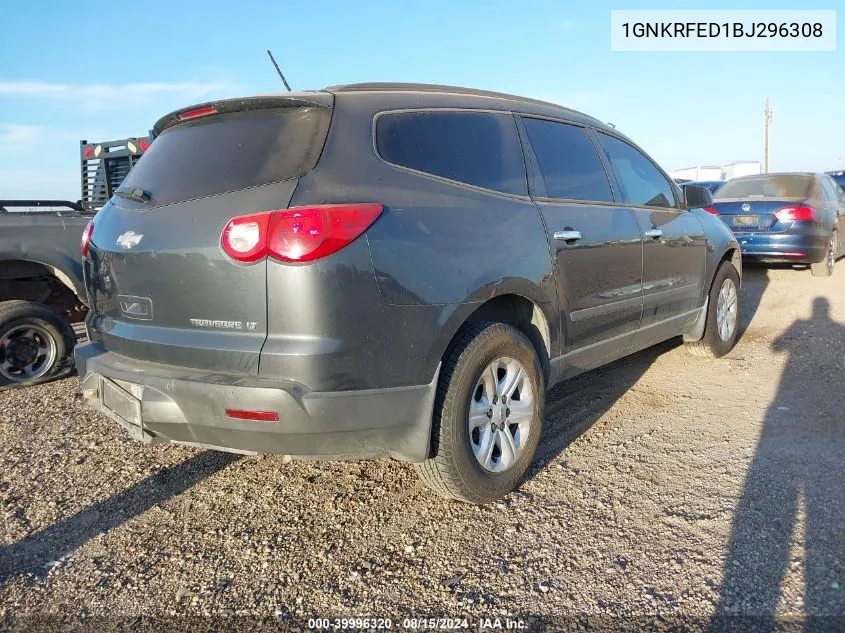 1GNKRFED1BJ296308 2011 Chevrolet Traverse Ls