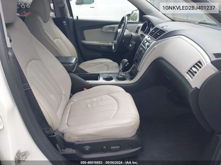 1GNKVLED2BJ401237 2011 Chevrolet Traverse Ltz