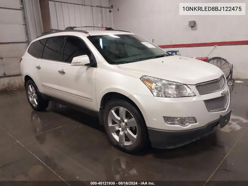 2011 Chevrolet Traverse Ltz VIN: 1GNKRLED8BJ122475 Lot: 40121930