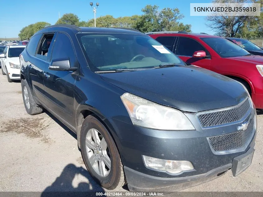 1GNKVJED2BJ359818 2011 Chevrolet Traverse 2Lt