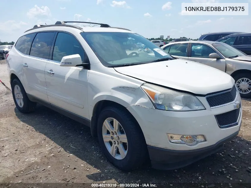 1GNKRJED8BJ179375 2011 Chevrolet Traverse 2Lt