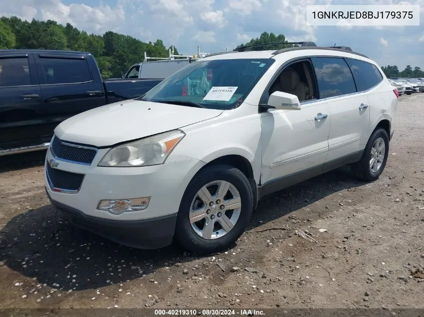 2011 Chevrolet Traverse 2Lt VIN: 1GNKRJED8BJ179375 Lot: 40219310