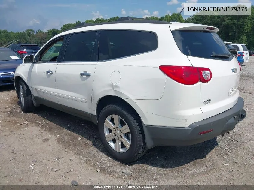 2011 Chevrolet Traverse 2Lt VIN: 1GNKRJED8BJ179375 Lot: 40219310