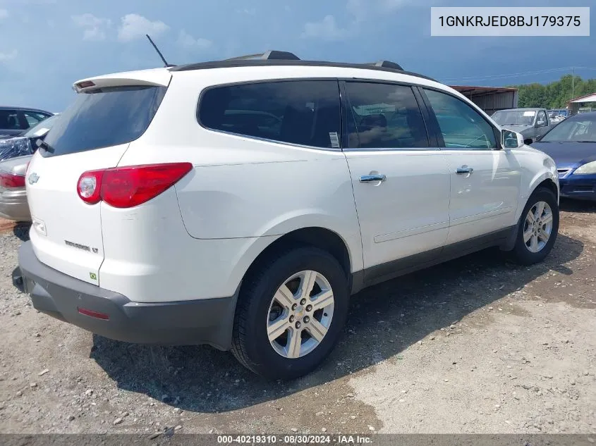 2011 Chevrolet Traverse 2Lt VIN: 1GNKRJED8BJ179375 Lot: 40219310