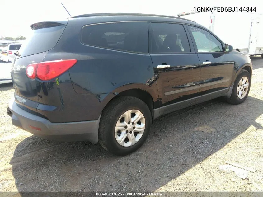 2011 Chevrolet Traverse Ls VIN: 1GNKVFED6BJ144844 Lot: 40237625