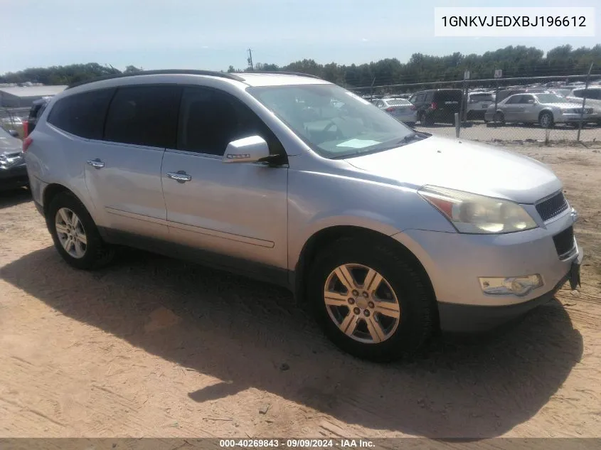 1GNKVJEDXBJ196612 2011 Chevrolet Traverse 2Lt