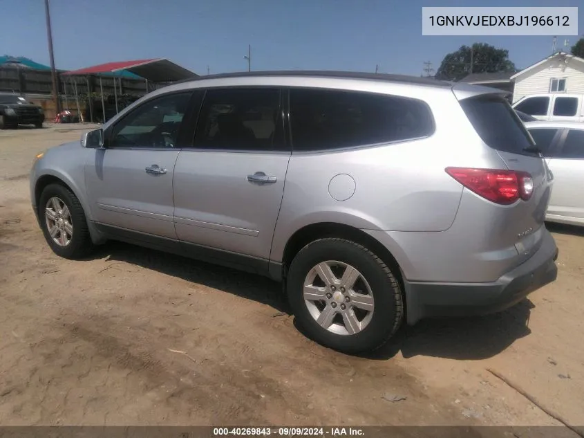 2011 Chevrolet Traverse 2Lt VIN: 1GNKVJEDXBJ196612 Lot: 40269843