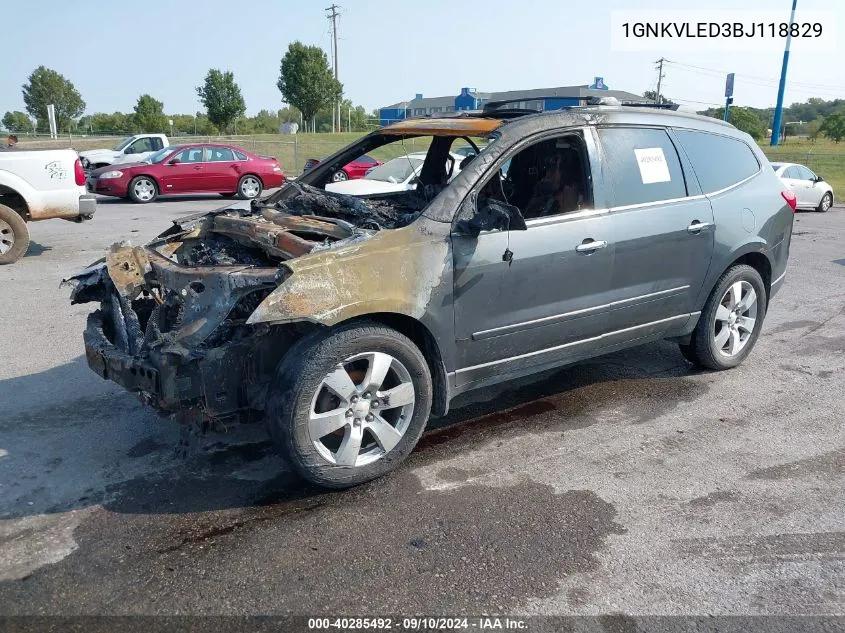 1GNKVLED3BJ118829 2011 Chevrolet Traverse Ltz