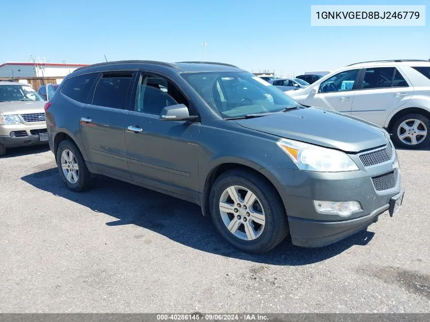 1GNKVGED8BJ246779 2011 Chevrolet Traverse 1Lt