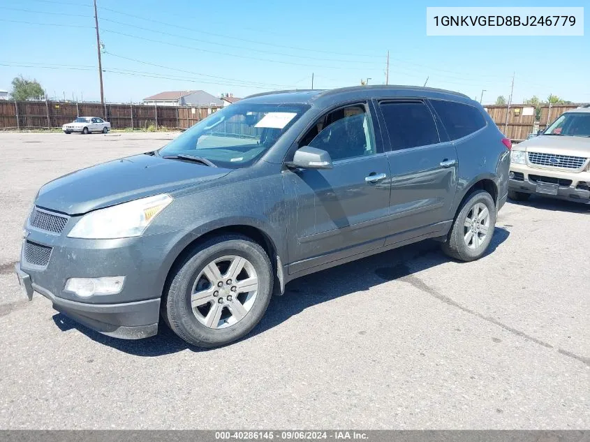 1GNKVGED8BJ246779 2011 Chevrolet Traverse 1Lt