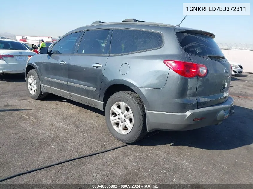 2011 Chevrolet Traverse Ls VIN: 1GNKRFED7BJ372811 Lot: 40305902