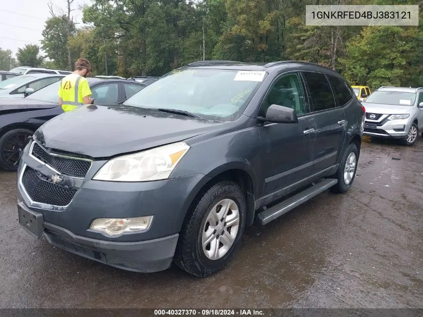 2011 Chevrolet Traverse Ls VIN: 1GNKRFED4BJ383121 Lot: 40327370