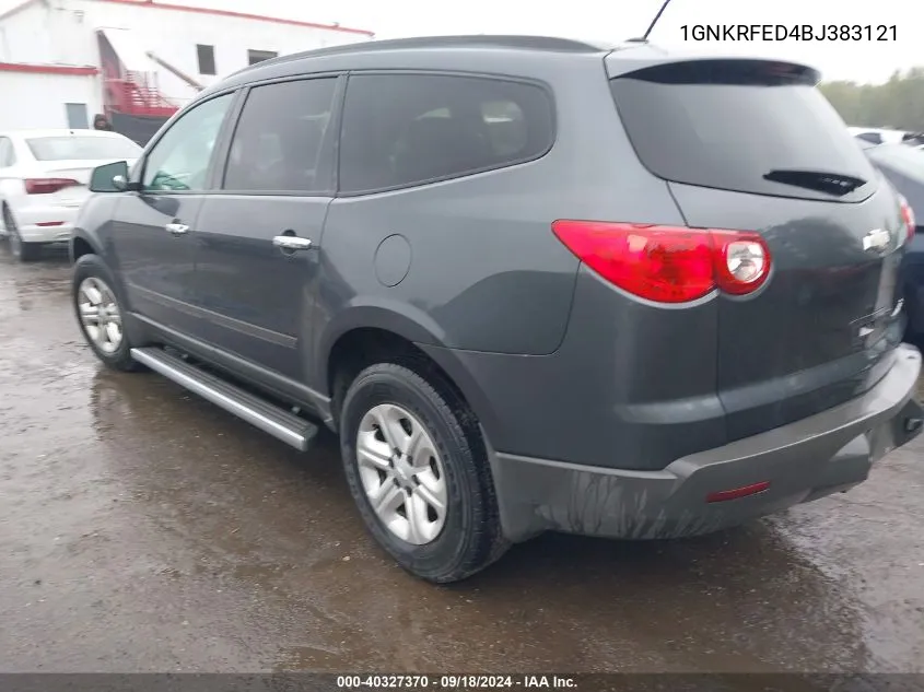 2011 Chevrolet Traverse Ls VIN: 1GNKRFED4BJ383121 Lot: 40327370