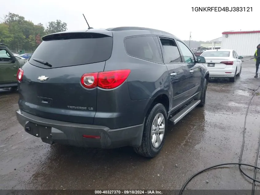 2011 Chevrolet Traverse Ls VIN: 1GNKRFED4BJ383121 Lot: 40327370