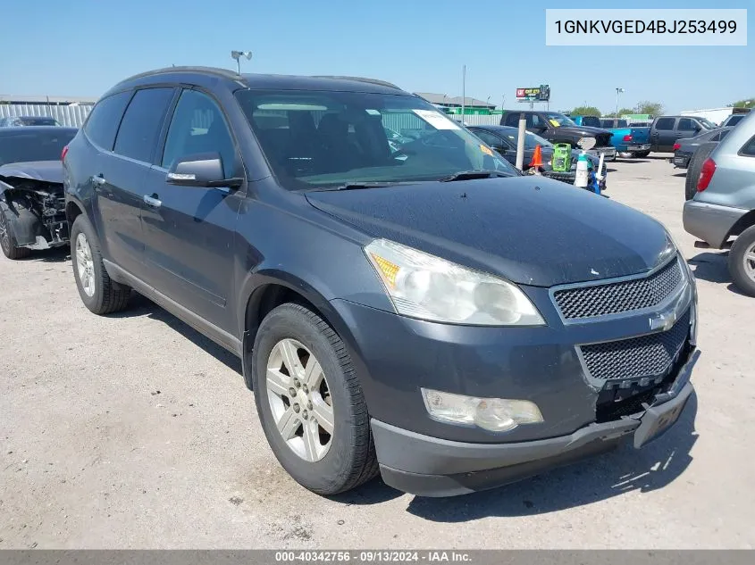 1GNKVGED4BJ253499 2011 Chevrolet Traverse 1Lt