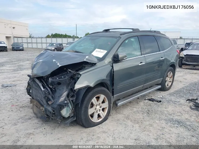 2011 Chevrolet Traverse Lt VIN: 1GNKRJEDXBJ176056 Lot: 40352657