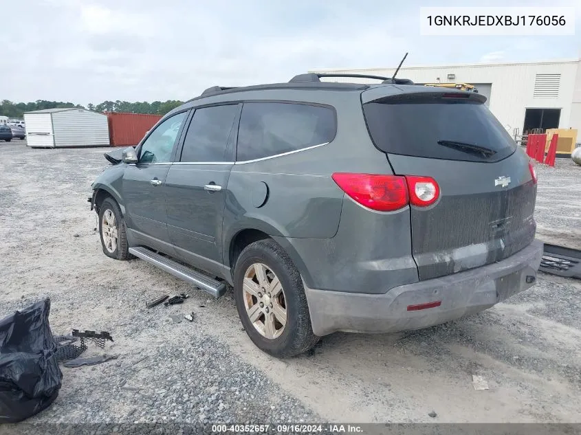 2011 Chevrolet Traverse Lt VIN: 1GNKRJEDXBJ176056 Lot: 40352657