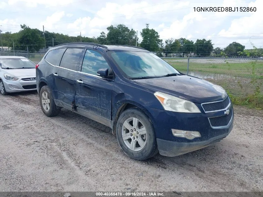 1GNKRGED8BJ152860 2011 Chevrolet Traverse 1Lt