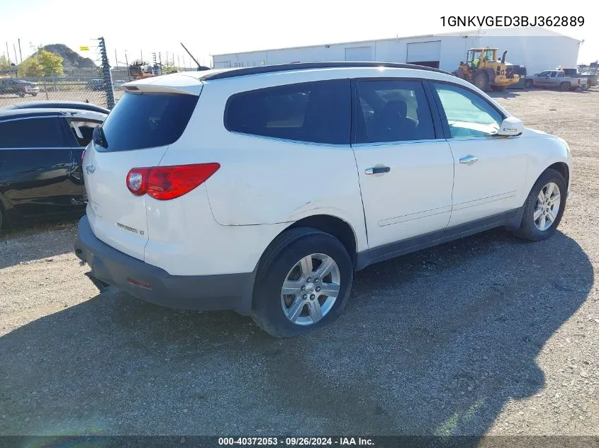 2011 Chevrolet Traverse VIN: 1GNKVGED3BJ362889 Lot: 40372053