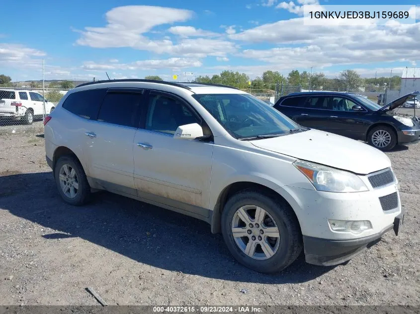 1GNKVJED3BJ159689 2011 Chevrolet Traverse 2Lt