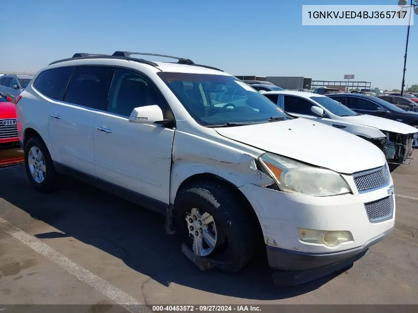 1GNKVJED4BJ365717 2011 Chevrolet Traverse 2Lt